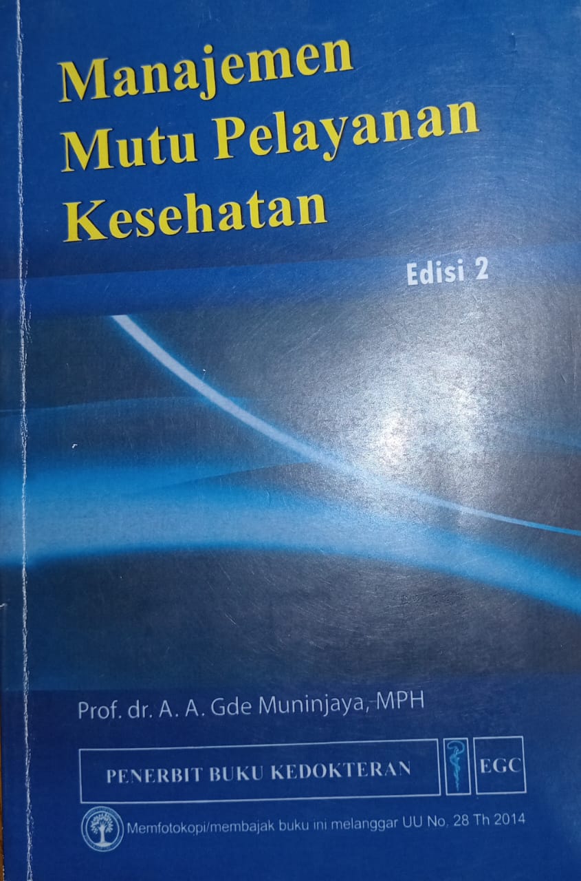 MANAJEMEN MUTU PELAYANAN KESEHATAN Edisi 2